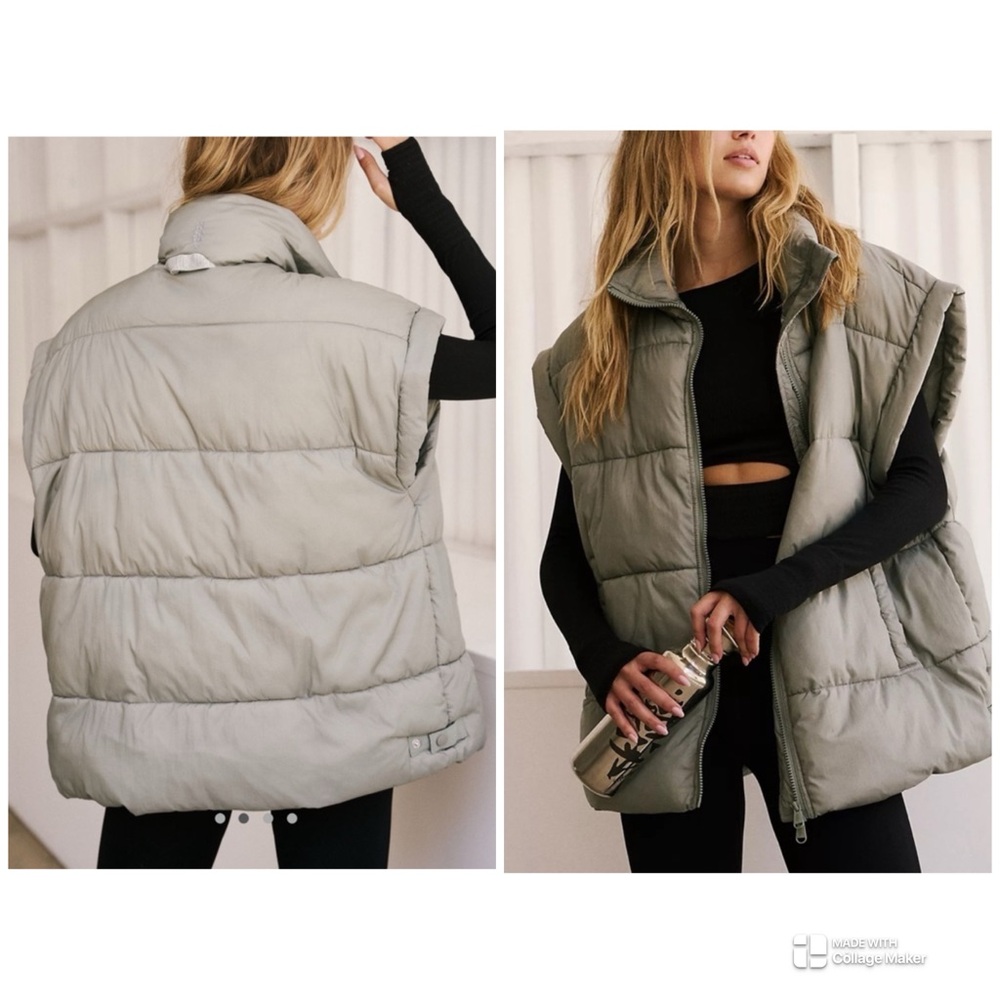 Free People In A Bubble Oversized Puffer Vest